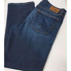BKE Denim Jeans Jake Straight 36L 36x33 Dark Wash Stretch BPL16000 Cot/Poly/Elas